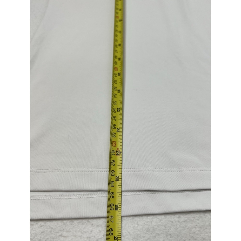 Peter Millar Golf Polo Shirt Womens Medium White Long Sleeves UPF 50 Sports - Picture 8 of 9